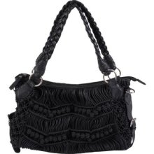 Hailey Jeans Co. Women's Knotted Detail Double Handle Hobo Handbag B