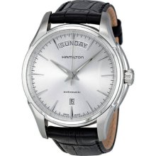 Hamilton Jazzmaster Automatic Silver Dial Black Leather Mens Watch H32505751