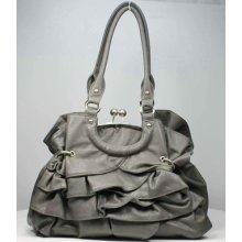 Handbag Leather Lk Bag Purse Shoulder Hobo Ruffles Satchel Flower Trendy Classic