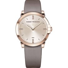 Harry Winston Midnight 32mm Rose Gold Watch 450/LQ32RL.W1