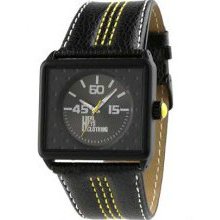 Henleys Clothing Night5 Mens Black Dial Black Strap Designer Watch