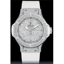 Hublot Big Bang Steel White Full Pave 38mm Watch 361.SE.9010.RW.1704