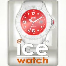 Ice-Watch Ice-White Red Dial Big Silicone Watch Si.Wd.B.S
