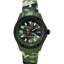 Ice-Watch Watch, Mens Ice-Army Khaki Camoflage Silicone Strap 48mm 102