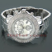 Iced Out Watches Joe Rodeo Diamond Watch 6ct White Mop