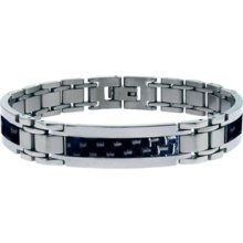 Inox Black Carbon Fiber Stainless Steel Bracelet