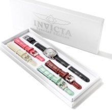 Invicta Women's Baby Lupah Quartz Five Piece Strap Watch Set SILVERTONE