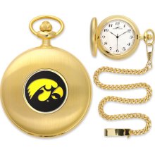 Iowa Hawkeyes Gold Pocket Watch