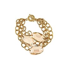 Janna Conner Designs Gold Plate Golden Shadow Swarovski Vitale Bracelet Janna Conner Designs Gold Plate Golden Shadow Swarovski Vitale Bracelet