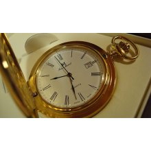 Jean Marcel Planum Hunter Case Quartz Pocket Watch Model 620.954.26 With Date