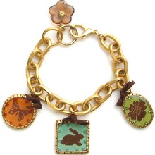 John Wind Maximal Art Collectors Spring Easter Bunny Bracelet John Wind Maximal Art Collectors Spring Easter Bunny Bracelet