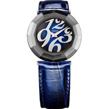 Jowissa Women's J1.164.L Safira 24 Navy Blue Patent Leather Watch ...