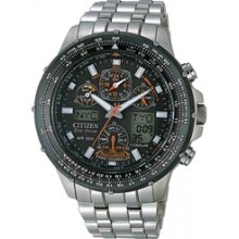 JY0080-62E (PMV65-2241) - Citizen Promaster Titanium Sapphire Skyhawk Radio Controlled Watch
