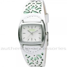 Kahuna Ladies Watch White/green Kls-0221l Leather With Pouch