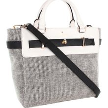 kate spade new york 'bourbon street - fabric skyler' tote Black/ Cumulus