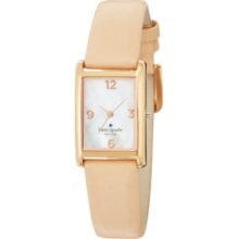 kate spade new york Watch, Womens Nude Vachetta Leather Strap 32x21mm