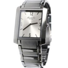 Kenneth Cole York Menâ€™s Silver Dial Stainless Steel Bracelet Watch Kc3964