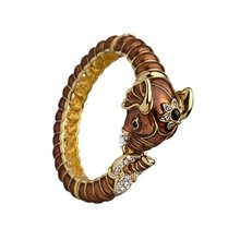 Kenneth Jay Lane Brown Elephant Bracelet