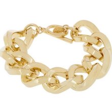 Kenneth Jay Lane's Twisted Link Bracelet - Goldtone - One Size