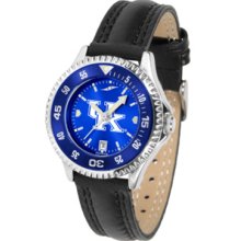 Kentucky Wildcats Competitor Ladies AnoChrome Watch with Leather Band and Colored Bezel