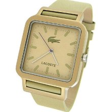 Lacoste Beige Leather Strap Mens Watch 2020018