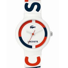 Lacoste Gent's & Women's Plastic Case Pink Rubber Watch 2020030