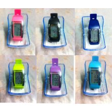 Ladie's/ Boys Lcd Multi-functio Digital Sports Watch Rectangular In 6 Colours