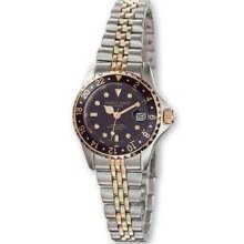 Ladies Charles Hubert Two-tone Stainless Steel Black Dial Watch Xwa1867