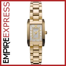 Ladies Emporio Armani Classic Diamond Gold Watch - Ar3172 - Rrp Â£550