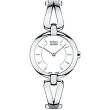 Ladies' ESQ Movado Corbel Bangle Watch with White Dial (Model:
