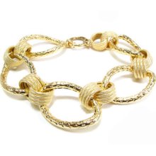Ladies Women Gold Bracelet Link Jewelry 10k Yellow 13.40 grams