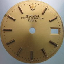 Lady Rolex Oyster Perpetual Date Gold Dial