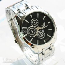 Large Dial Male Quartz Needle Fashion Steel Watch 151001