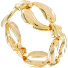 Large Link Circle Gold Tone Chain Bracelet