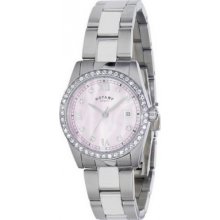 LB02343-07 Rotary Ladies Havana Crystal Set Watch