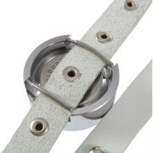 Leather Band Watches Stylish And Unique Punk Design Slender Dial And Strap