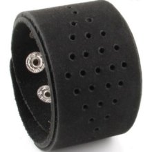 Leather Bracelet For Men And Women - Perforated Design