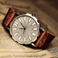Leather Watch For Man (VI0182)