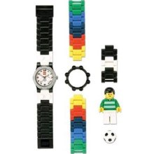 Lego Children's Soccer 4193356 Black Plastic Quartz Watch with White Dial