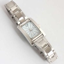 Lk Nice Design Womens Retangle Dial Stainless Watch