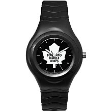 LogoArt Toronto Maple Leafs Black Sports Shadow Watch