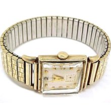 Longines Vintage Men's 10kt Gold Filled Wristwatch; 17jewels / 9lt Model