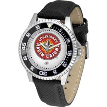 Louisiana-LaFayatte Ragin Cajuns ULL Mens Leather Wrist Watch