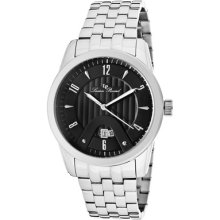 Lucien Piccard Watch 12355-11 Men's Diablons Black Dial Stainless Steel