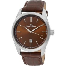 Lucien Piccard Watches Men's Eiger Brown Dial Brown Genuine Leather Br