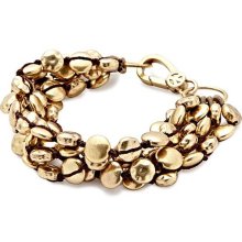 Lucky Brand Womens Gold Coin Bracelet
