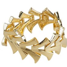 Luxe Rachel Zoe Flexible V Link Bracelet - Goldtone - One Size