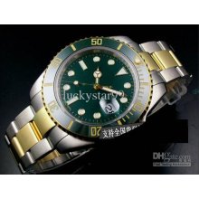 Luxury Automatic Stainless Steel Watch Gift Box Mens Wristwatches Sp