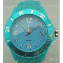 Luxury Fashion Unisex Colorful Candy Jelly Watch Ladies Women's Men