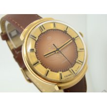 Luxury Vostok Olympic Stadium Original Soviet Ussr Collectabe Watch Gold Plated